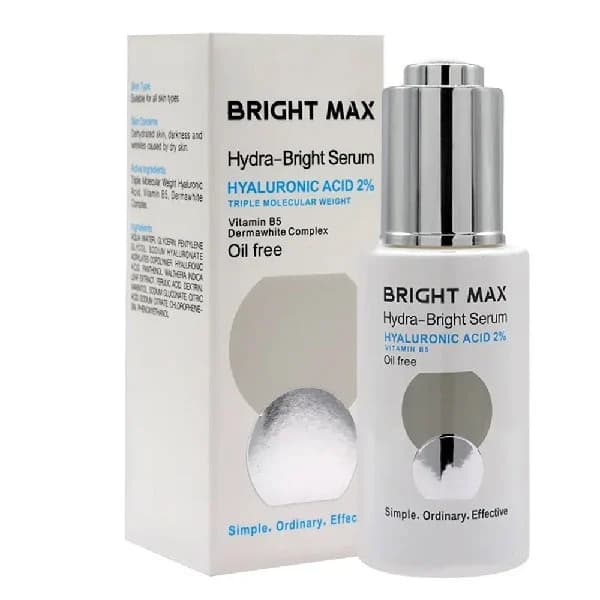 سرم پوست برایت مکس مدل HYALURONIC ACID 2% حجم 30 میلی لیتر — تصویر ۳