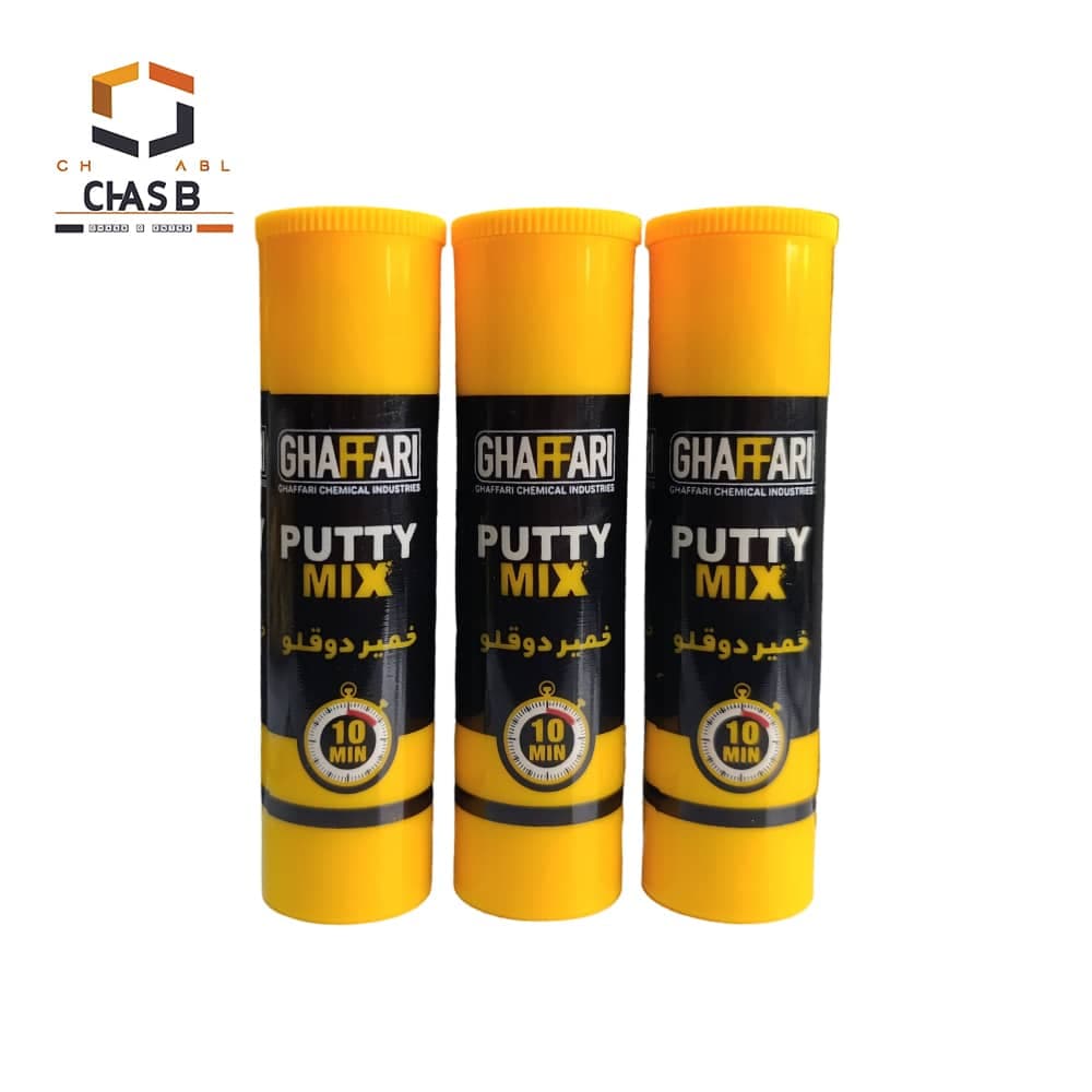 چسب اپوکسی خمیری دوجزئی غفاری GHAFFARI PUTTY MIX PMC210 55g — تصویر ۴