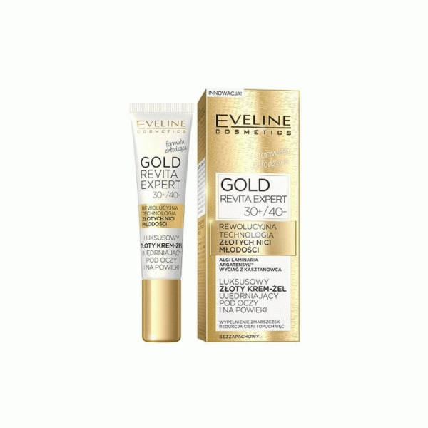 کرم لیفتینگ دور چشم گلد اولاین اصل فرانسه – Eveline Gold Lift Expert Eye Cream — تصویر ۵
