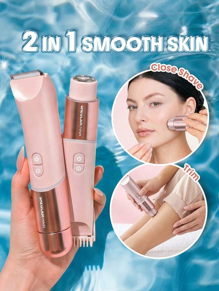 شیور 2 کاره دو سر شی گلام مدل Smooth Moves با چراغ LED ( ضمانت اصالت) — تصویر ۳