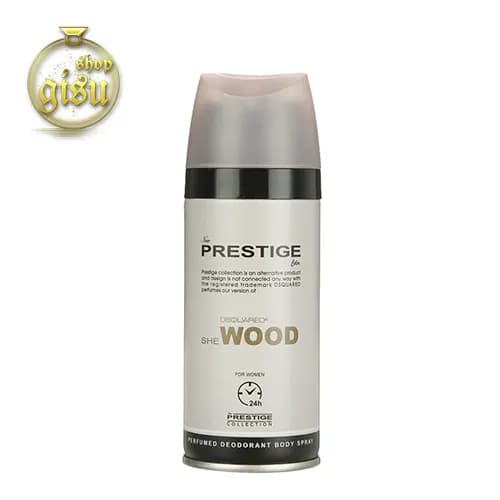 اسپری بدن زنانه she wood پرستیژ (prestige) – حجم 150 میل