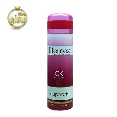 اسپری بدن زنانه بیوتکس مدل ایفوریا (Beutex) – حجم 200 میلی لیتر