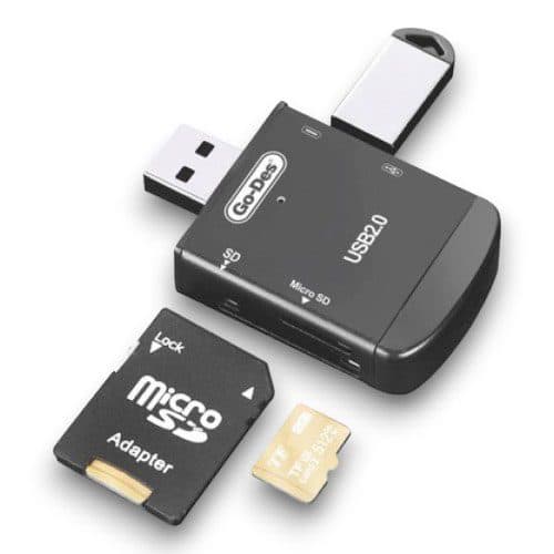 هاب 4 کاره گودس GoDes 4in1 USB GD-DK109 Card Reader