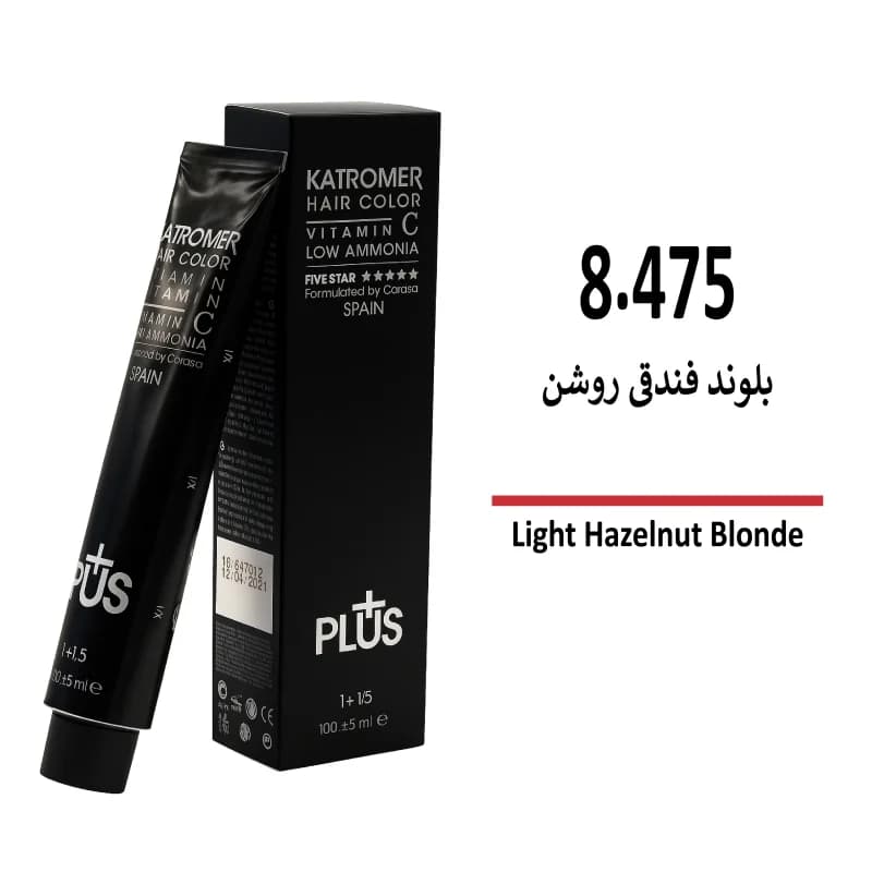 رنگ مو کاترومر 8.475 بلوند فندقی روشن — تصویر ۳