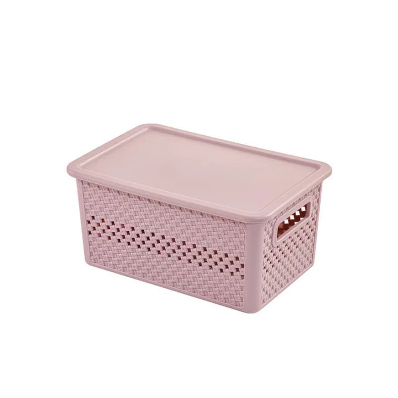 باکس نظم دهنده دربدار کوچک طرح بافت لیمون مدل الوان کد 215635 — تصویر ۲