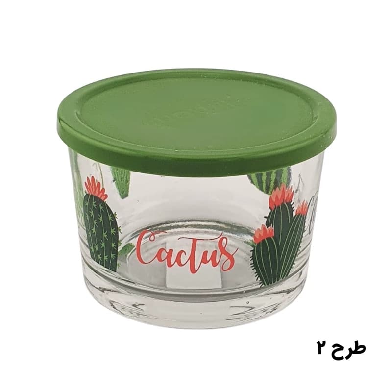 ظرف شیشه ای دربدار 190 میلی لیتر چاپدار لیمون کد 206835 — تصویر ۶