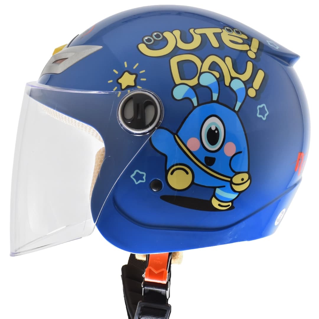 کلاه کاسکت بدون فک بچگانه ردلاین مدل 7-908 BRIGHT BLUE MONSTER — تصویر ۳