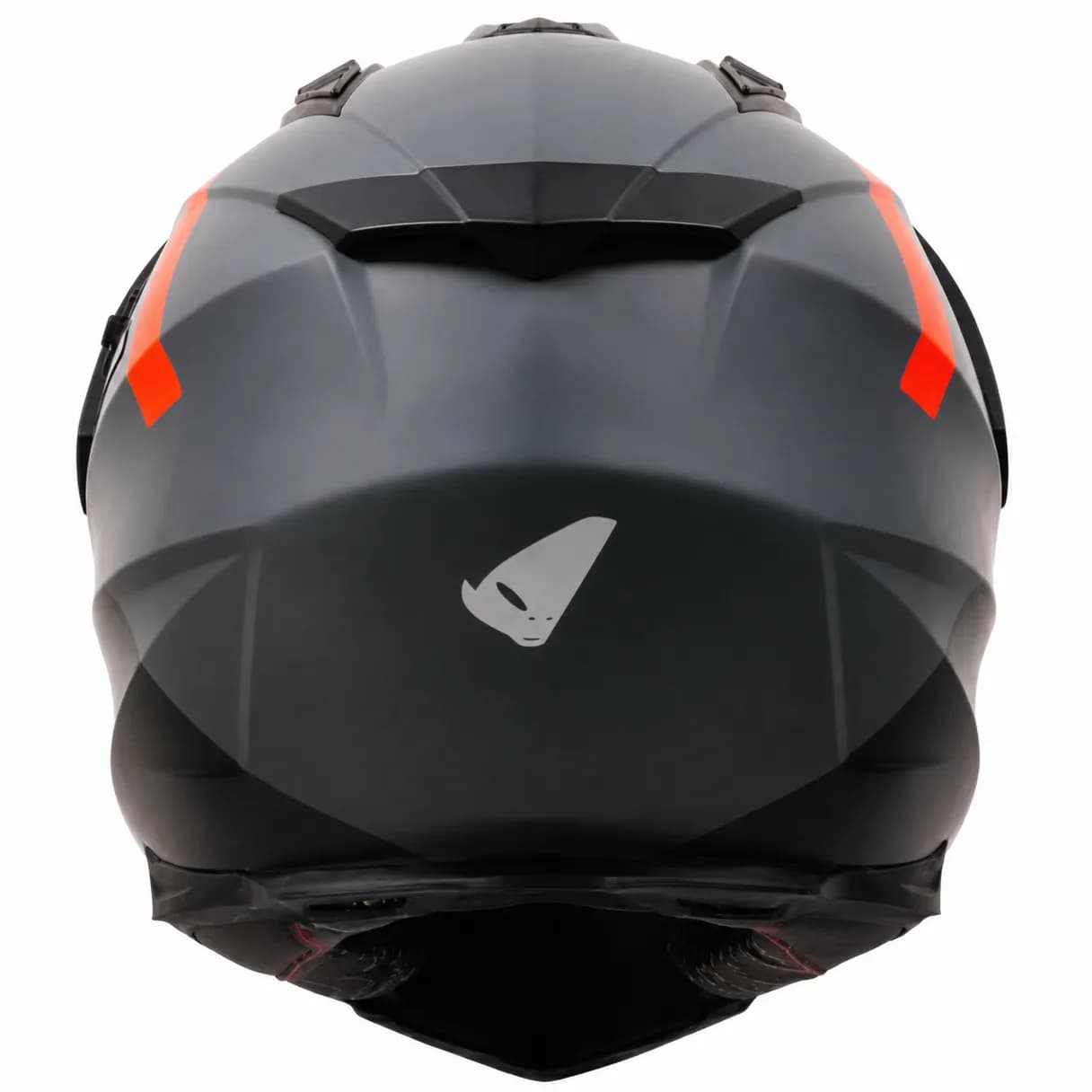 کلاه کاسکت ادونچری یوفو مدل ARIES MATT GRAY BLACK ORANGE — تصویر ۶