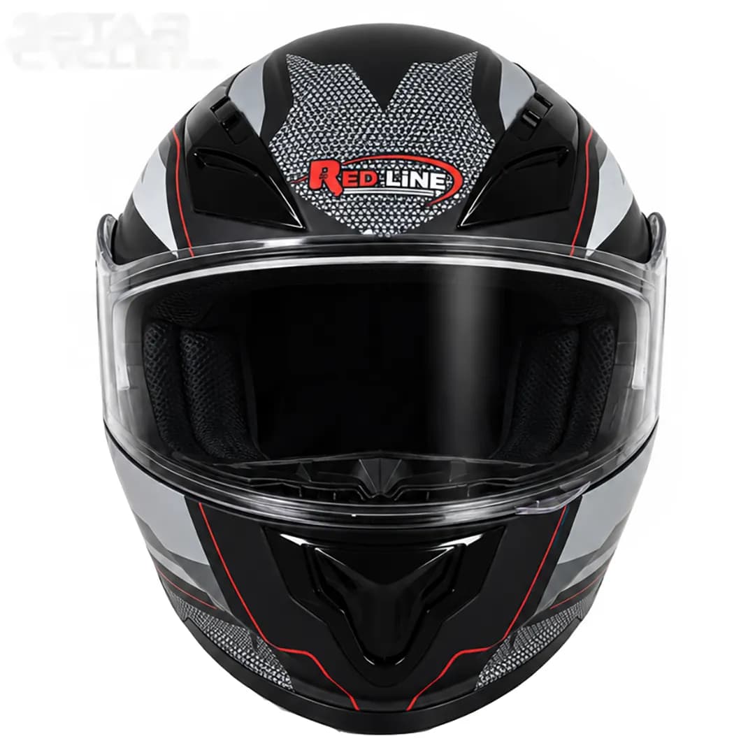 کلاه کاسکت فک متحرک ردلاین مدل 27-939 MATT BLACK RED WIZARD — تصویر ۵