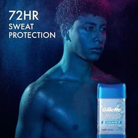 دئودورانت ضد تعریق مردانه ژیلت مدل CLEAR SHIELD Cool Wave وزن 107 گرم — تصویر ۴
