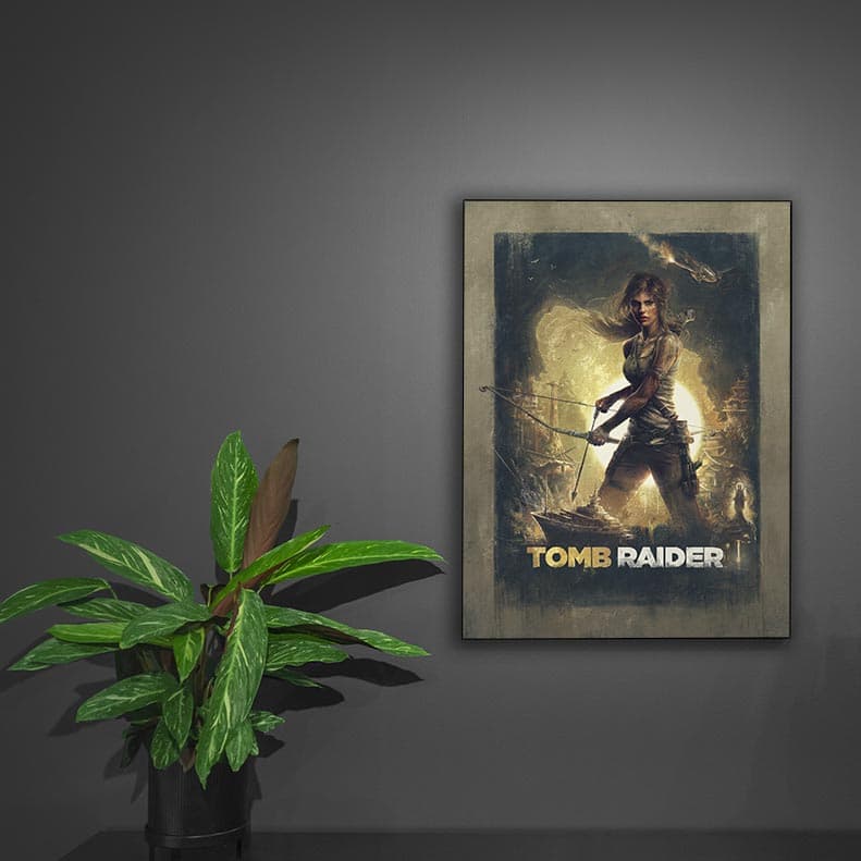 متال پوستر طرح مهاجم مقبره (Tomb Raider)