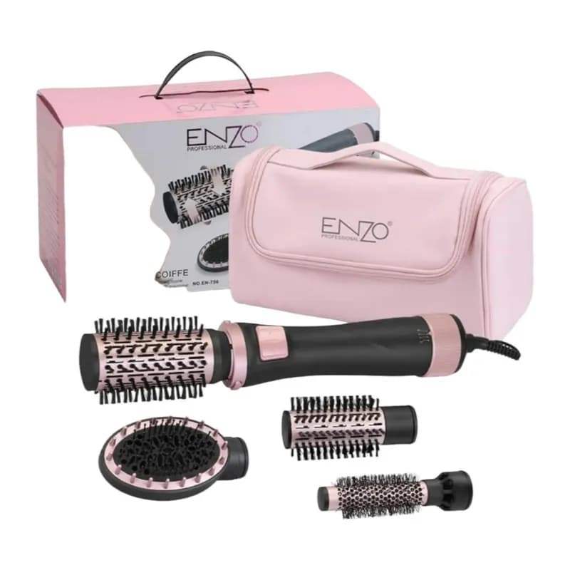 برس حرارتی چرخشی ۴ کاره انزو مدل EN-756ENZO 4-in-1 Auto Rotating Hot Air Brush – EN-756