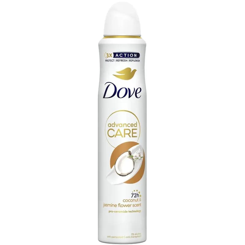 اسپری ضدتعریق داو Advanced Care نارگیل و یاس 250 میل — تصویر ۲