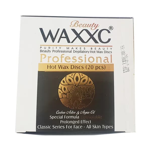موم سکه ای روغن آرگان مشکی وکسی 20 عددی 400 گرمی waxxc