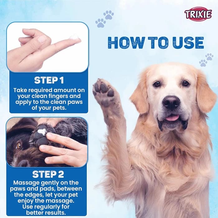 کرم مراقبت از پنجه سگ و گربه تریکسی حاوی موم عسل وزن 50 میلی لیتر Trixie Paw Care — تصویر ۴