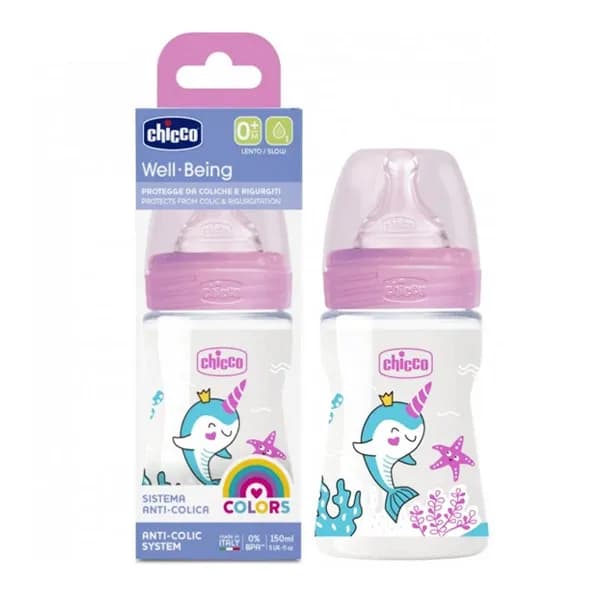 شیشه ویل بینگ سیلیکان دخترانه چیکو 150 میل chicco — تصویر ۲