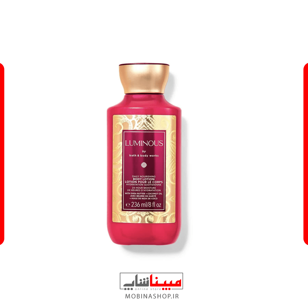 لوسیون بدن Luminous بث اند بادی ورکس ۲۳۶ میل | رایحه توت های یاقوتی،زنبق — تصویر ۲