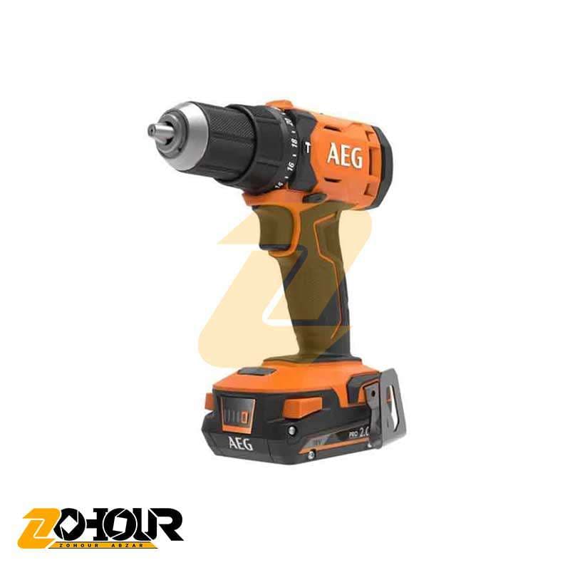 دریل شارژی چکشی آاگ 2 سرعته 18 ولت مدل AEG BSB18G4-203BLK3