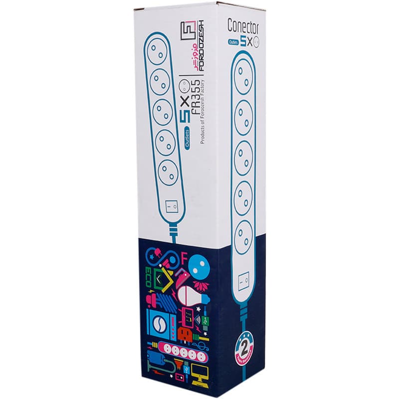 چند راهی 5 خانه فروزش FR355 با کابل 4.8 متری — تصویر ۳