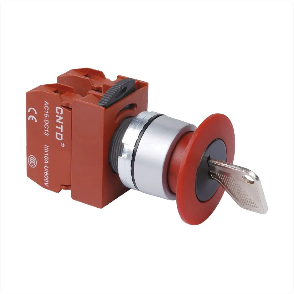 شستی قارچی قفل شو سوئیچ دار با کلگی قطر 40 CNTD مدل C2PNKM4
