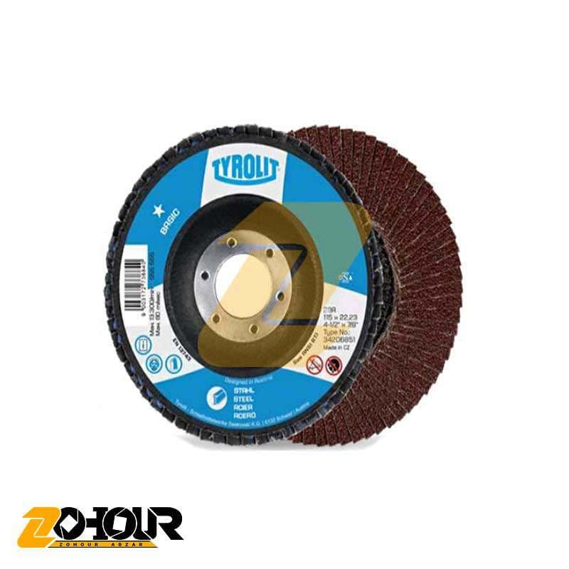 سنباده فلاپی تیرولیت 115 میلیمتری گرید 120 TYROLIT — تصویر ۴