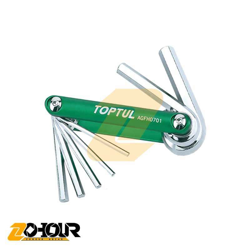 مجموعه آچار آلن چاقویی تاپ تول 7 عددی مدل TOPTUL AGFH0701 — تصویر ۲