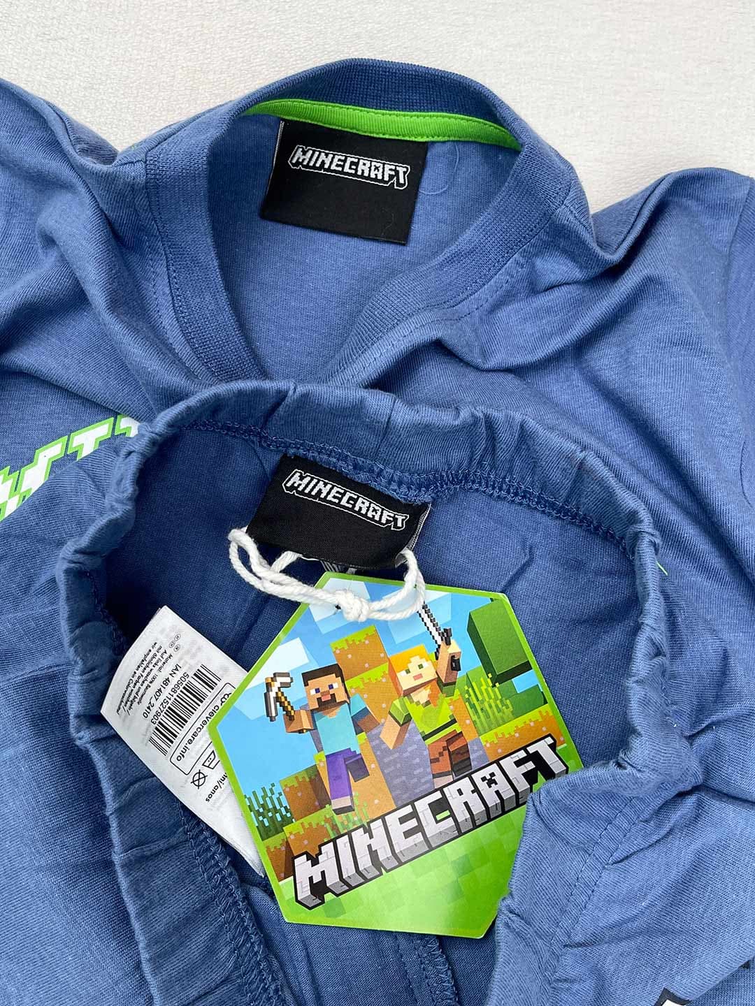 ست تیشرت و شلوارک پسرانه 100% پنبه Minecraft کد A3484 — تصویر ۷