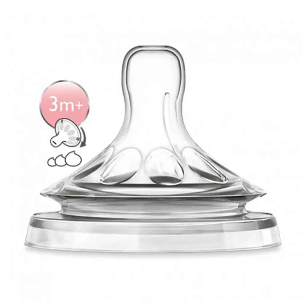 سرشیشه طبیعی اونت avent مدل (نچرال) جریان متغیر تکی جعبه باز +3m ماه