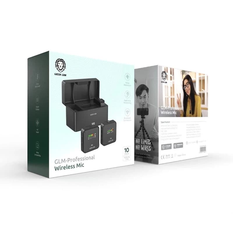 میکروفون یقه ای بیسیم گرین مدل GREEN GLM-Professional 10H — تصویر ۳