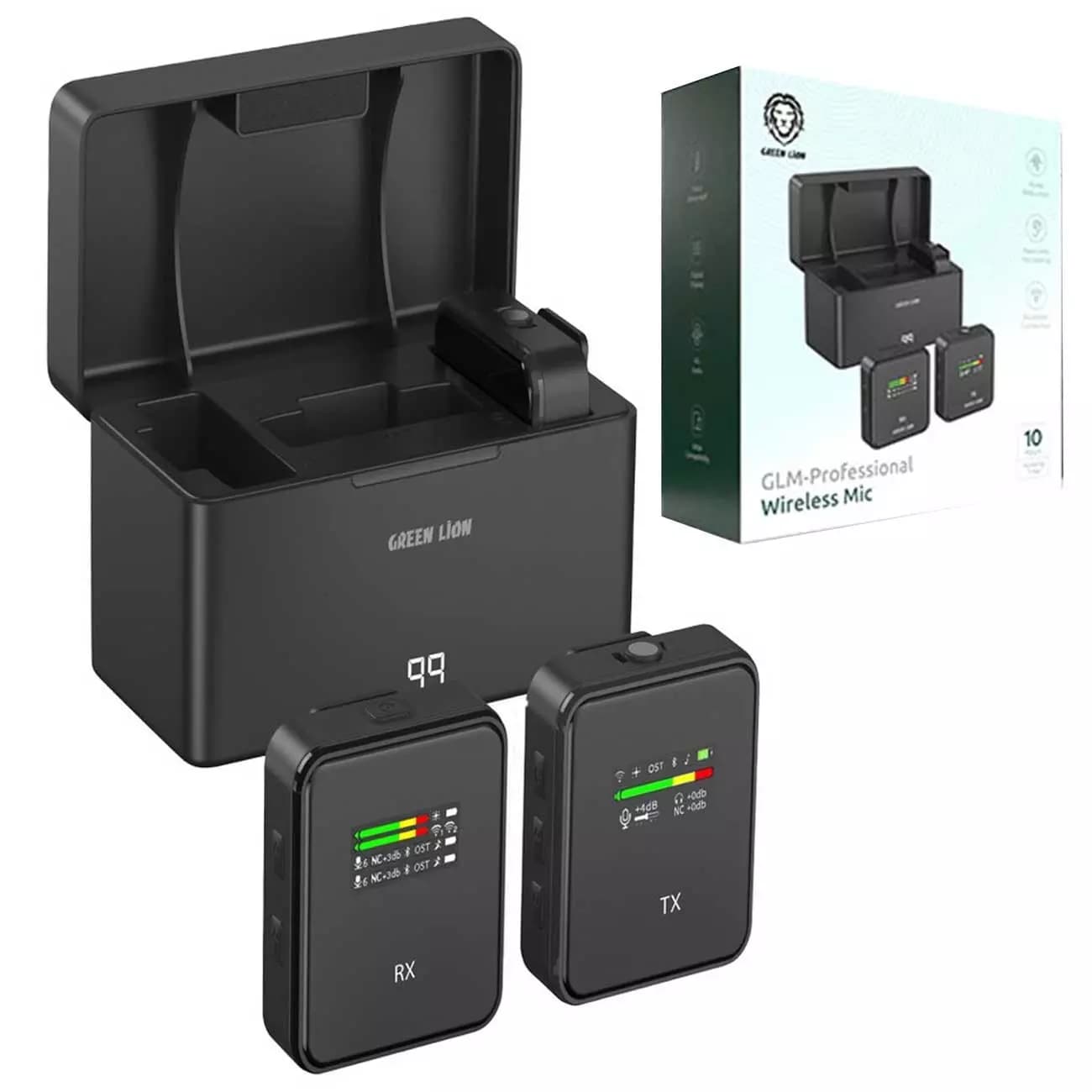 میکروفون یقه ای بیسیم گرین مدل GREEN GLM-Professional 10H — تصویر ۴