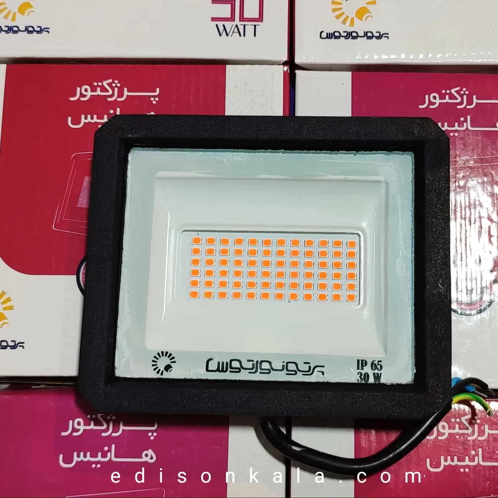 پروژکتور 30 وات ال ای دی رنگی پرتو نور توس یکسال گارانتی (پس کرایه)