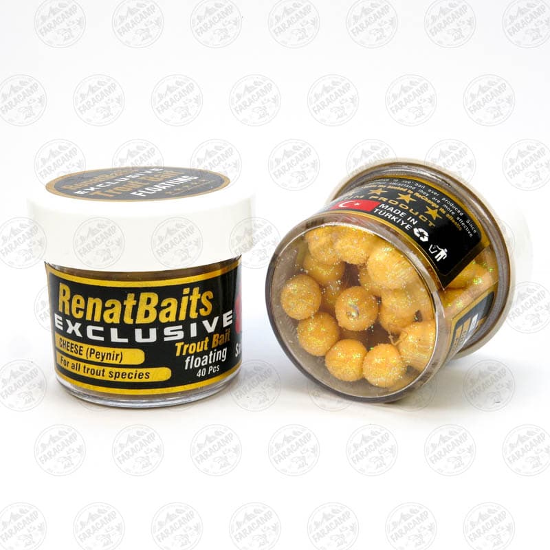 طعمه مصنوعی تخم سالمون شناور بژ طعم دار(پنیر) رنات بیت بسته ۴۰ عددی RENAT BAITS Salmon Eggs