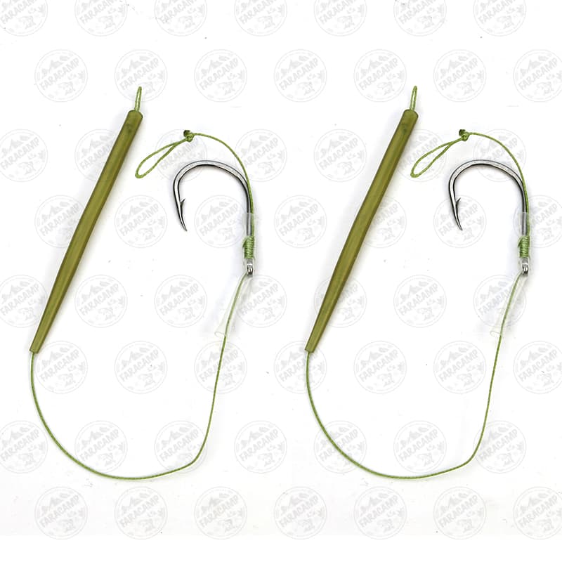 ریسه کپوری مویی نخ ریسه استتار لومینوس ۱۷ سانتیمتر Hair Rig Carp fishing