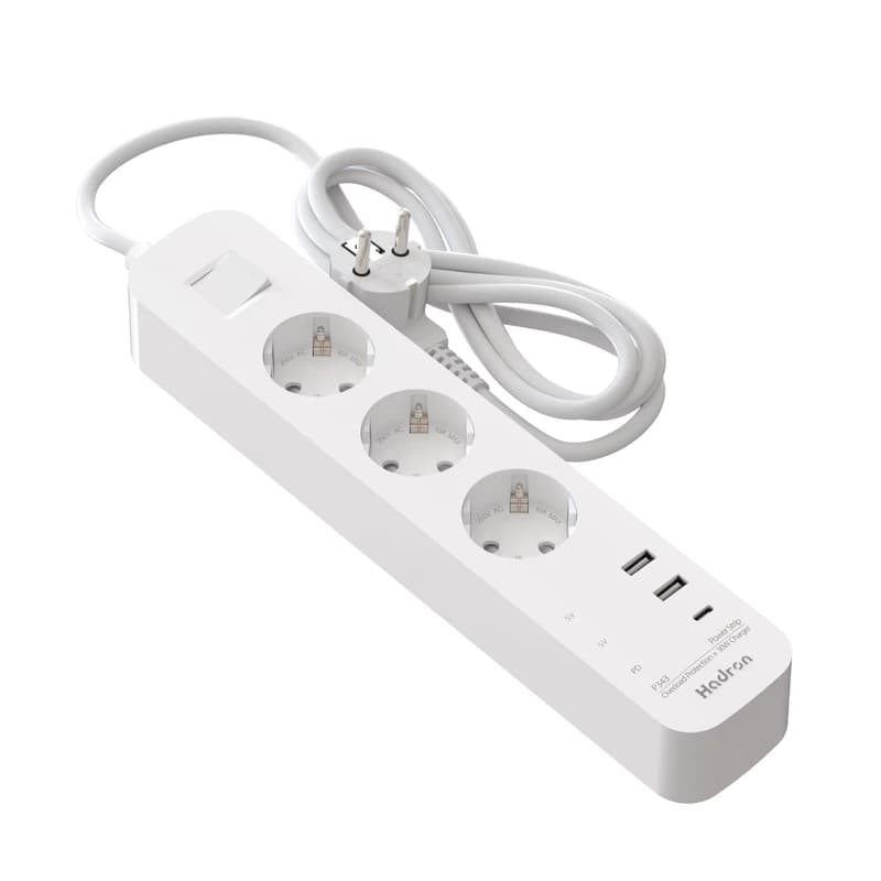 چندراهی برق هادرون با 30w PD مدل HADRON P343 با گارانتی 18 ماهه — تصویر ۲