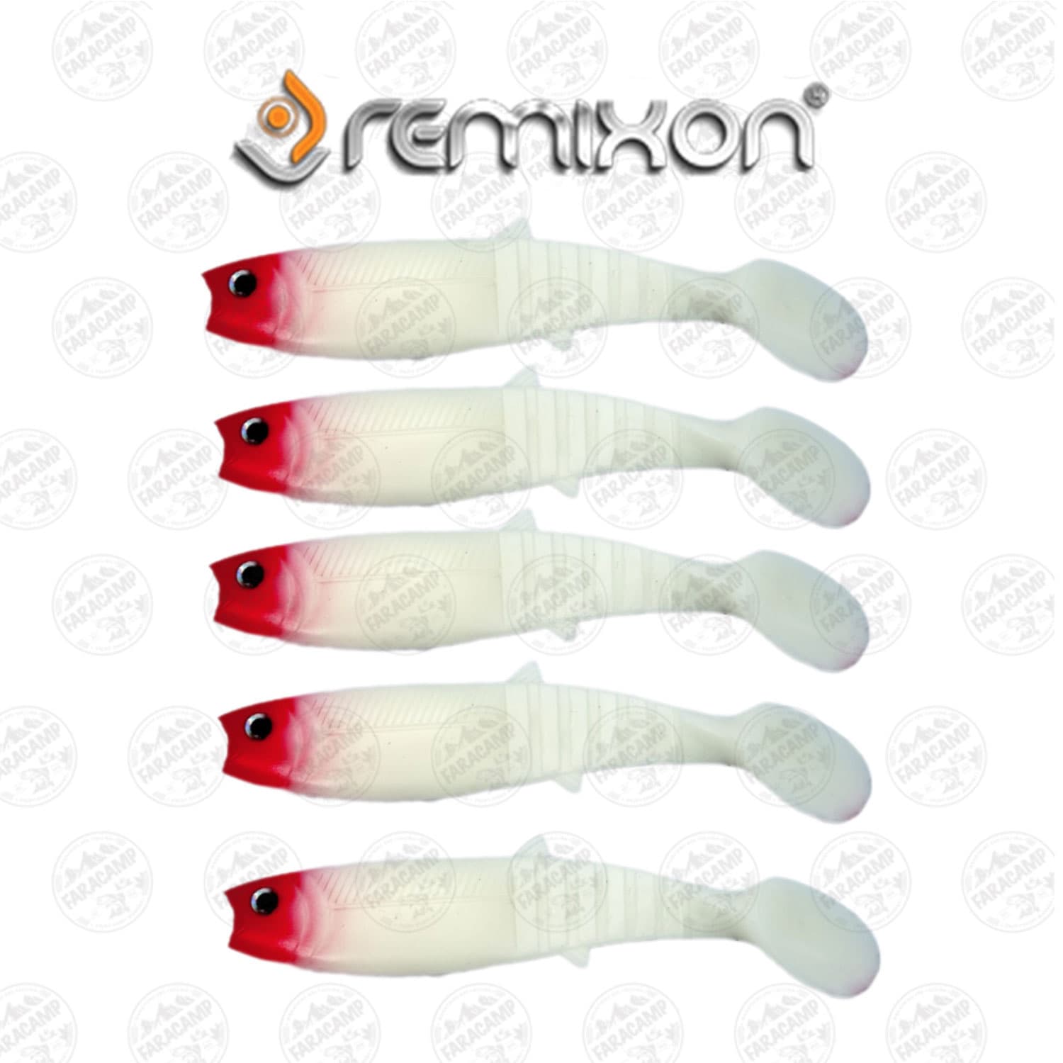 طعمه لور ماهی ژله ای رمیکسون رد هد ۱۰ سانتی بسته ۵ عددی REMIXON BUSTER SHADE