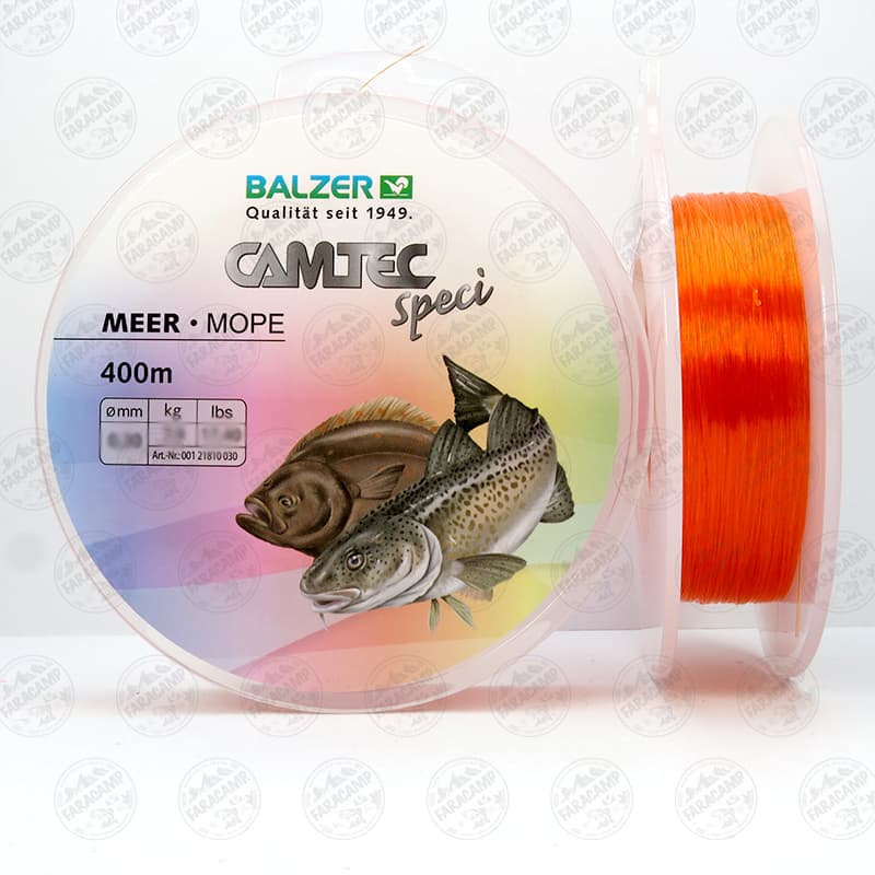 نخ ماهیگیری نارنجی کامتک بالزر سایز ۰.۳۰، ۴۰۰ متر BALZER CAMTEC Speci MEER — تصویر ۳