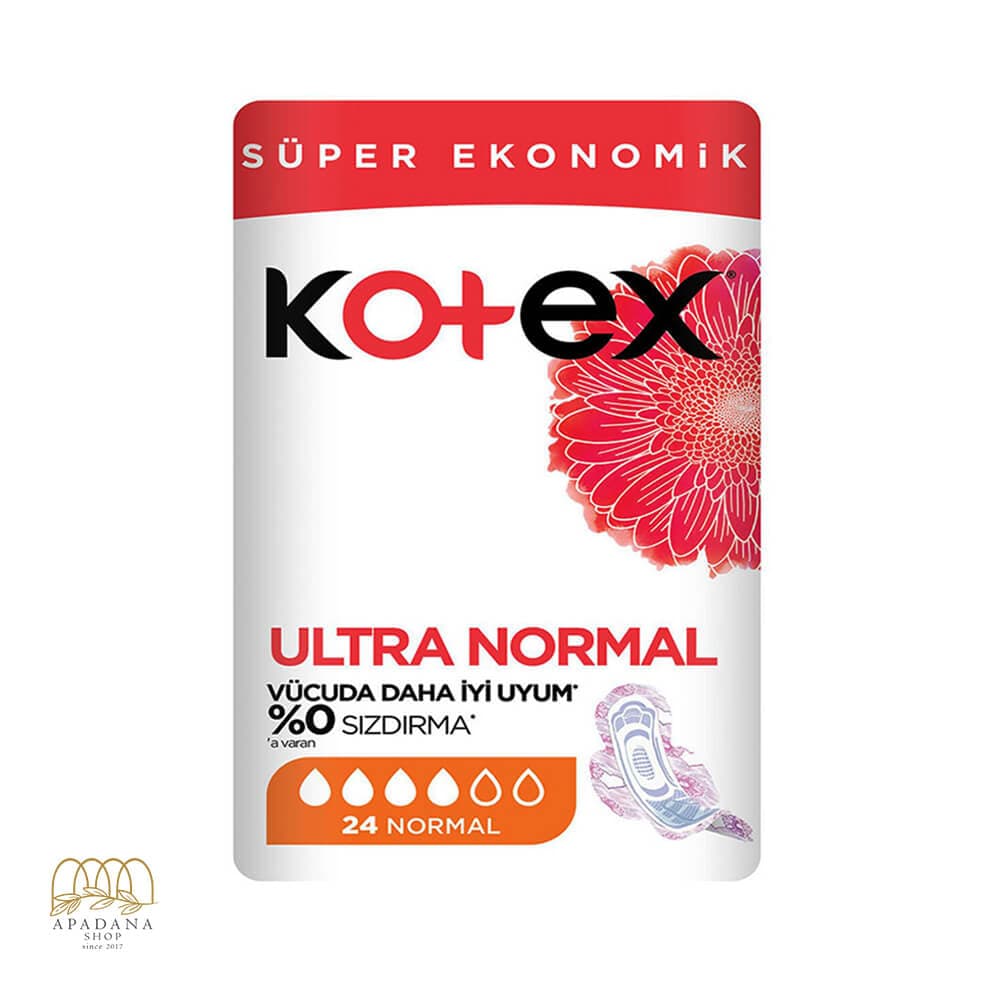 نوار بهداشتی کوتکس سایز معمولی مدل Ultra Normal بسته 24 عددی — تصویر ۲
