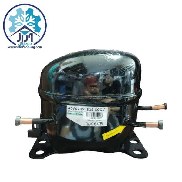 کمپرسور یخچال سابکول 1.4 گاز R134 مدل ADW86HV — تصویر ۲