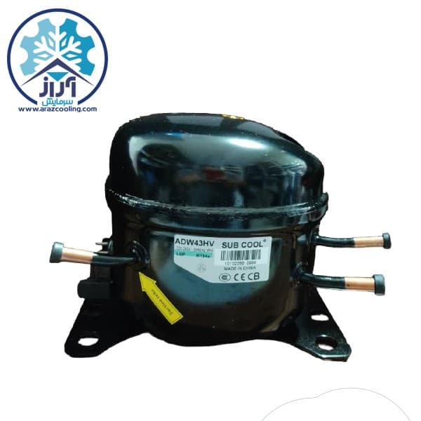 کمپرسور یخچال سابکول 1.10 و 1.8 گاز R134 مدل ADW43HV