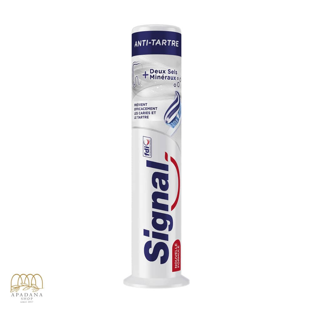 خمیر دندان ضدجرم پمپی سیگنال Signal Anti Tartre حجم 100 میلی لیتر
