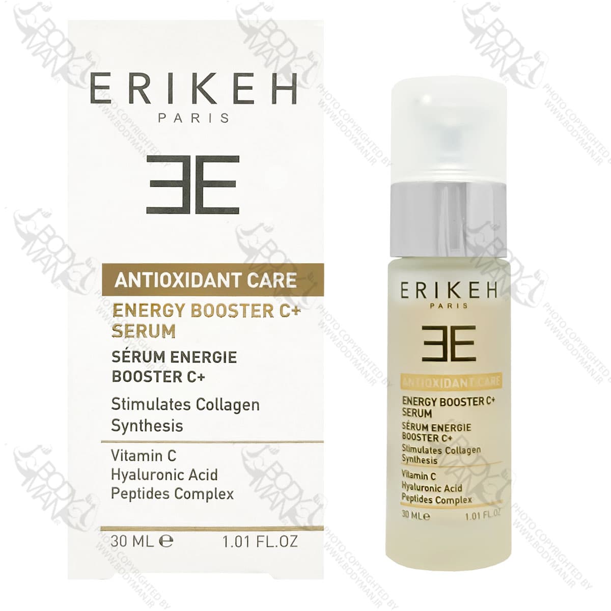 سرم آنتی اکسیدان ویتامین سی اریکه | ERIKEH PARIS ENERGY BOOSTER C PLUS SERUM