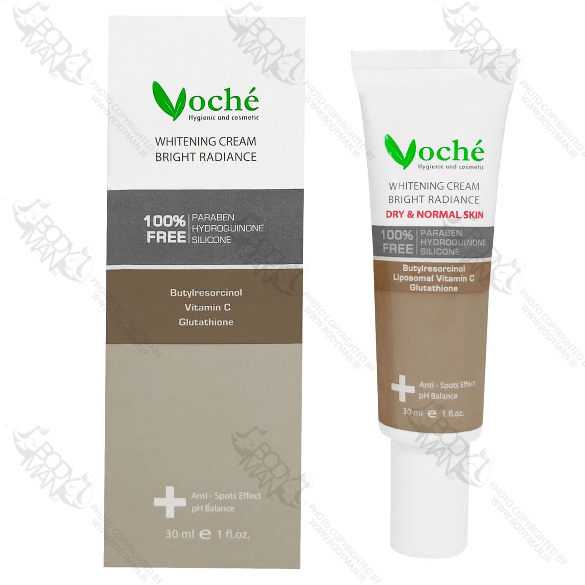 کرم رفع لک و تیرگی مناسب پوست خشک و معمولی وچه | Voche WHITENING GEL FOR DRY AND NORMAL SKIN