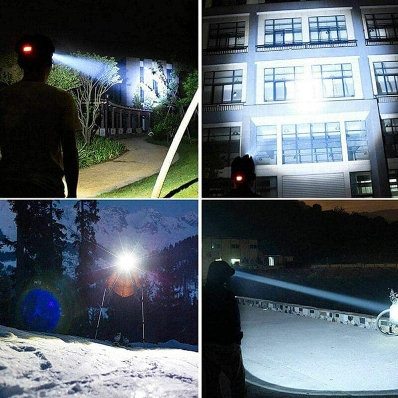 چراغ قوه پیشانی هدلایت شارژی High Power Headlamp پنج لامپ — تصویر ۷