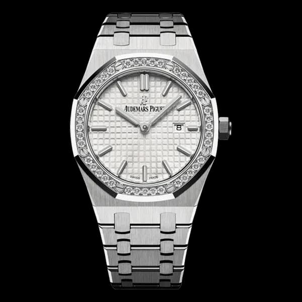 ساعت مچی اودمار پیگه رویال اوک | Audemars Piguet Royal Oak | نقره ای صفحه سفید رپلیکا ایتالیا