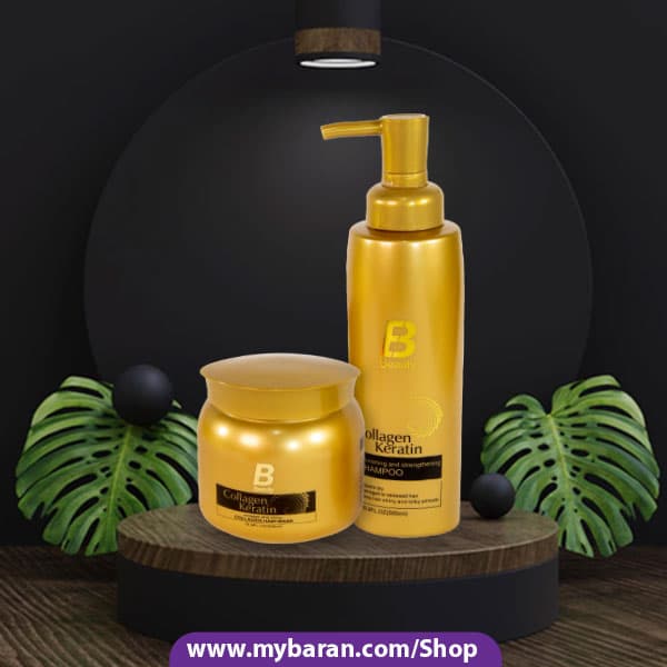 شامپو و ماسک موی بی بیوتی Be Beauty کراتین و کلاژن — تصویر ۲