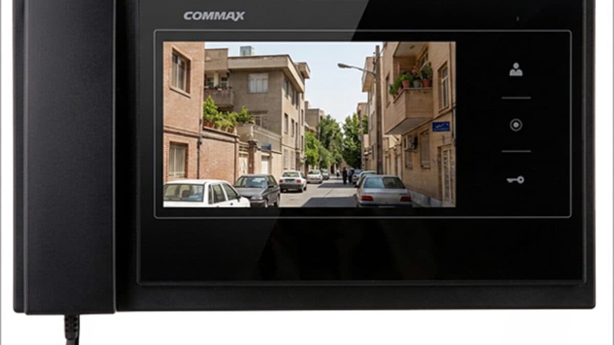 مانیتور آیفون تصویری ۷ اینچ حافظهدار کوماکس مدل 70K-M مشکی — تصویر ۴