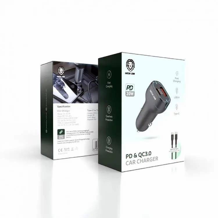 شارژر فندکی دو پورت گرین لاین 38W Dual Port Car Charger — تصویر ۲