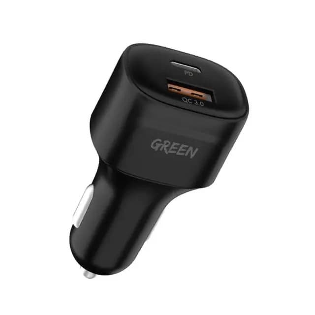 شارژر فندکی گرین لاین Dual Port Car Charger PD QC3 20W — تصویر ۲