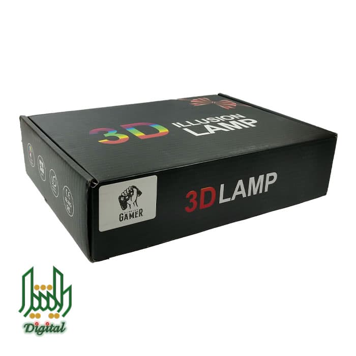 چراغ تزئینی 3D Lamp Illusion مدل LED طرح Forever Gamer — تصویر ۷