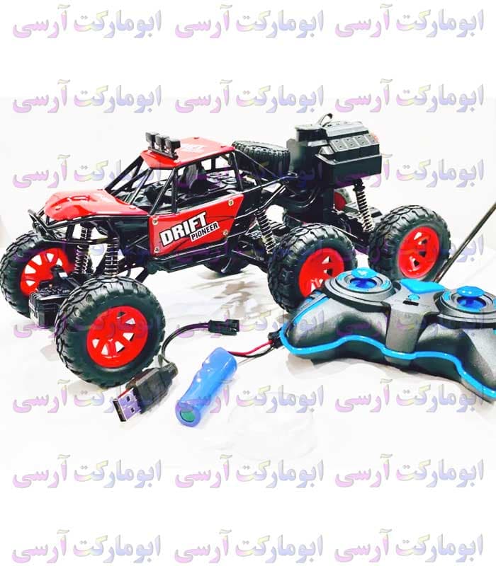 ماشین صخره نورد آفرود 6 چرخ کنترلی شارژی دودزا 27 سانتی رویه فلزی — تصویر ۹